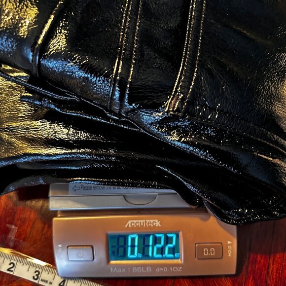 NWT Gap Vintage Slim High Rise Black Faux Leather Pants Womens 24/00 90s Y2K - Picture 5 of 8